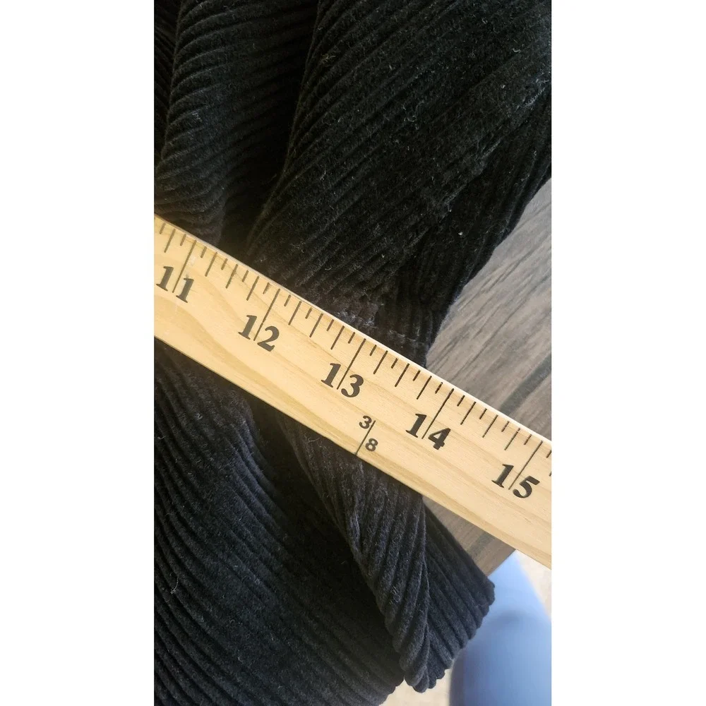 Madewell Mens Black Corduroy Straight Leg Pleated Trousers‎ Size 30X31 NWT